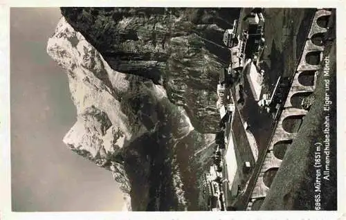 AK / Ansichtskarte  Muerren_BE Allmendhubelbahn Eiger und Moench Berner Alpen