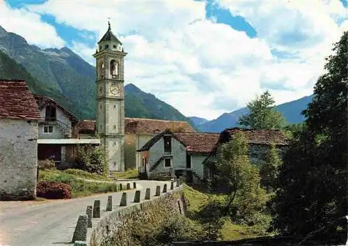 AK / Ansichtskarte  Frasco_Locarno_TI Ortsmotiv mit Kirche