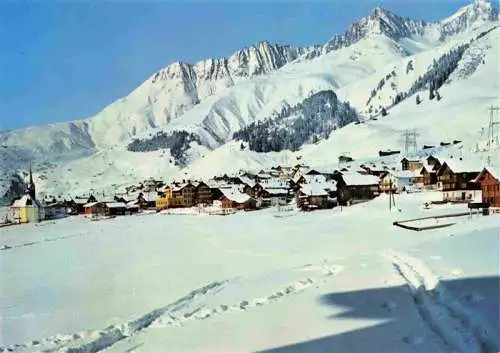 AK / Ansichtskarte  Sedrun_Surselva_GR Winterpanorama mit Crispalt Culmatsch und Piz Nair