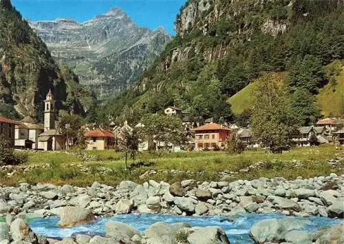 AK / Ansichtskarte  Sonogno_TI Uferpartie am Bach Val Verzasca