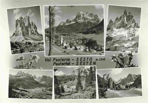 AK / Ansichtskarte 73982069 Sesto__Sexten_Pustertal_Suedtirol_IT Panorama Bergwelt Dolomiten Enzian
