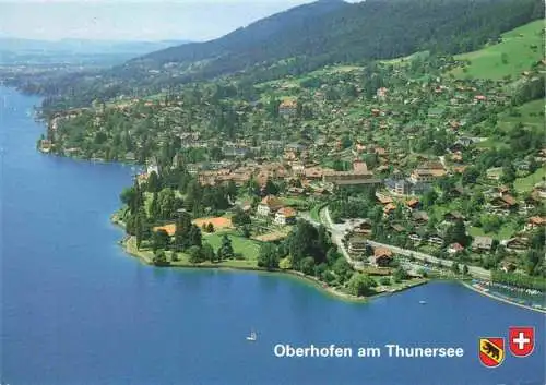 AK / Ansichtskarte  Oberhofen_Thunersee Fliegeraufnahme