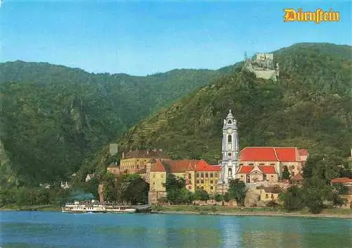 AK / Ansichtskarte  Duernstein_Wachau_AT Pfarrkirche Maria Himmelfahrt Barock Ruine Duernstein Koenig Richard Loewenherz