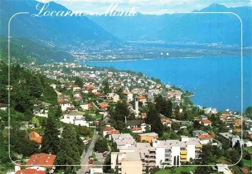 AK / Ansichtskarte  LOCARNO_Lago_Maggiore_TI Monti della Trinitá vista sul Lago Maggiore