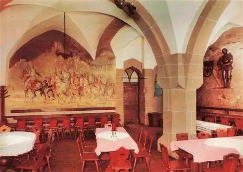 AK / Ansichtskarte 73982089 Bad_Bergzabern Ritterburg Berwartstein Gaststaette im historischen Rittersaal