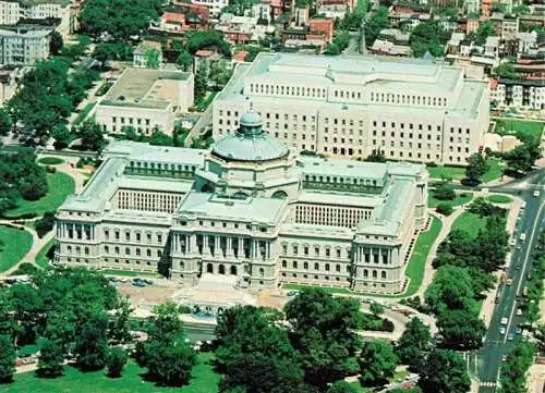 AK / Ansichtskarte  WASHINGTON__DC_USA Aerial view of the Library of Congress Main Building and Annex