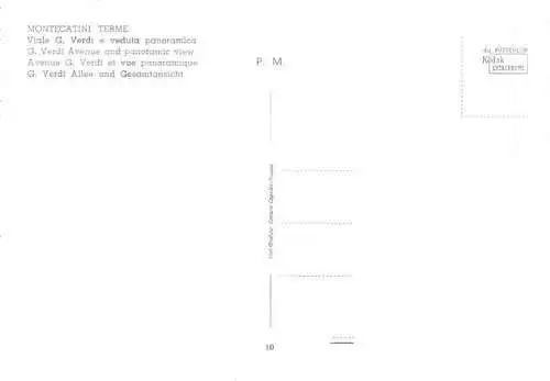 AK / Ansichtskarte  Montecatini_Terme_Pistoia_Toscana_IT Viale G. Verdi e veduta panoramica