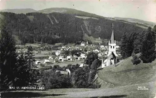 AK / Ansichtskarte 73982202 Bad_St_Leonhard_Lavanttal_Kaernten_AT Panorama mit Kirche