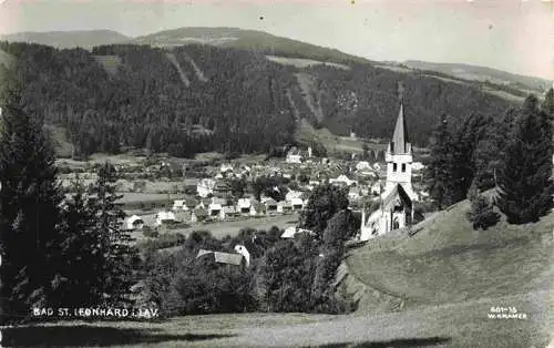 AK / Ansichtskarte  Bad_St_Leonhard_Lavanttal_Kaernten_AT Panorama mit Kirche