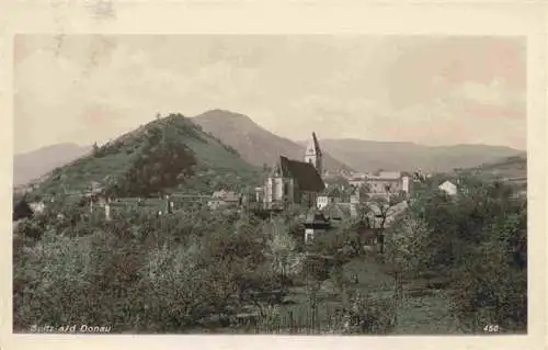 AK / Ansichtskarte  Spitz_Donau_Wachau_Niederoesterreich_AT Panorama mit Kirche