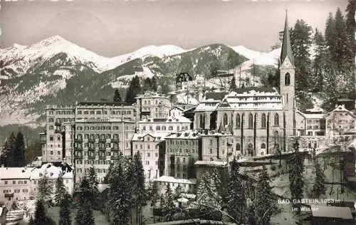 AK / Ansichtskarte  Bad_Gastein_AT Wintermotiv mit Kirche