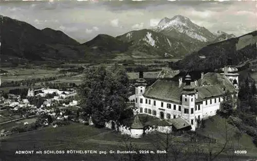 AK / Ansichtskarte  Admont_Steiermark_AT mit Schloss Roethelstein und Gr Buchstein