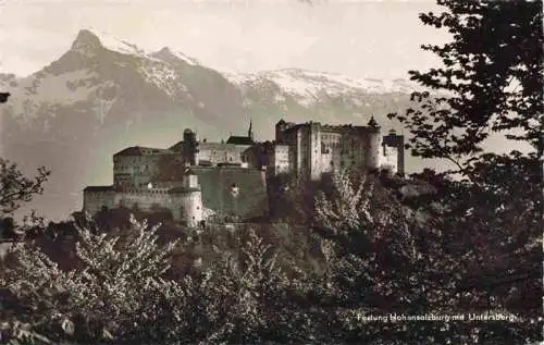 AK / Ansichtskarte  SALZBURG__AT Festung Hohensalzburg mit Untersberg