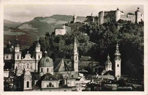AK / Ansichtskarte 73982274 SALZBURG__AT Teilansicht mit Festung Hohensalzburg