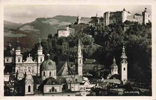 AK / Ansichtskarte  SALZBURG__AT Teilansicht mit Festung Hohensalzburg