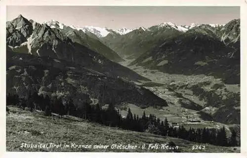 AK / Ansichtskarte  Stubaital_Tirol_AT mit Gletscher und Fels Riesen