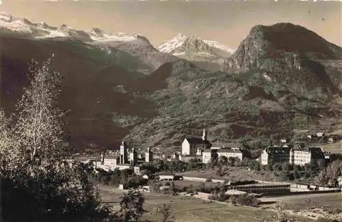 AK / Ansichtskarte  Brig_Glis_BRIGUE_VS Panorama mit Belgrat Sparrhorn Fusshoerner Riederhorn Schweizer Alpen