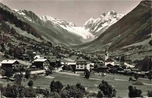 AK / Ansichtskarte  Kippel_VS Panorama Loetschental Langgletscher Sattelhorn Schienhorn Walliser Alpen