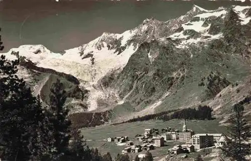 AK / Ansichtskarte  Saas-Fee_VS Panorama Blick gegen Alphubel Taeschhorn Dom und Lenzspitze Walliser Alpen