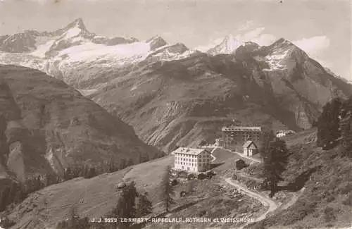AK / Ansichtskarte  Zermatt_VS Riffelalp Rothorn und Weisshorn Walliser Alpen