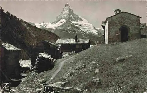 AK / Ansichtskarte  Findelen_VS mit Blick zum Matterhorn Walliser Alpen