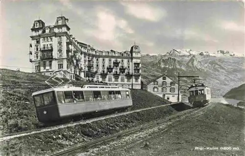 AK / Ansichtskarte  Rigi_Kulm_1798m_SZ Berghotel Bergbahnen