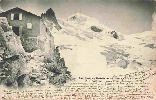 AK / Ansichtskarte  CHAMONIX_74_Haute-Savoie Les Grands Mulets et le Dôme du Goûter Berghaus Alpen Gletscher