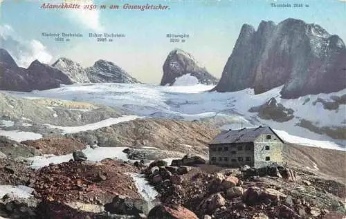 AK / Ansichtskarte 73982364 Adamekhuette Berghaus am Gosaugletscher Alpen