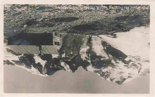 AK / Ansichtskarte  Diavolezzahuette_2973m_GR Berghaus mit Piz Bernina Piz Morteratsch Gletscher Alpen