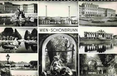 AK / Ansichtskarte 73982389 Schoenbrunn_Wien Schloss Park Teilansichten
