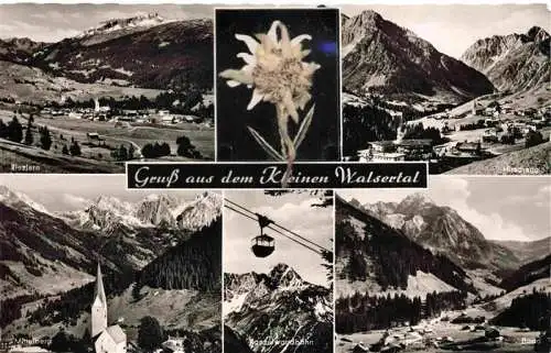 AK / Ansichtskarte  Riezlern_Kleinwalsertal_Vorarlberg mit Hirschegg Mittelberg Kanzelwanbahn Baad