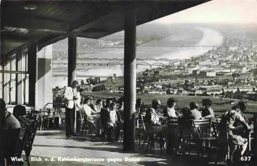 AK / Ansichtskarte  Wien_AT Blick von der Kahlenbergterrasse auf Stadt und Donau