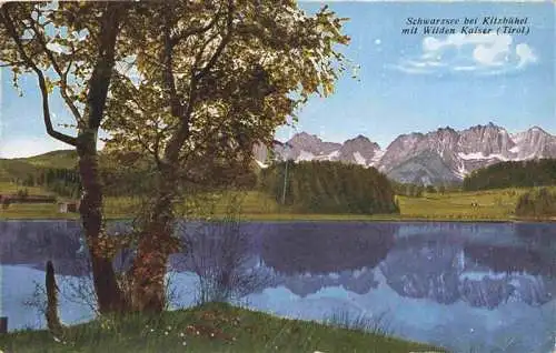 AK / Ansichtskarte  Schwarzsee_Tirol_AT Panorama mit Wildem Kaiser