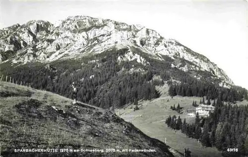 AK / Ansichtskarte  Sparbacherhuette_1275m_Schneeberg_Niederoesterreich_AT mit Fadenwaenden