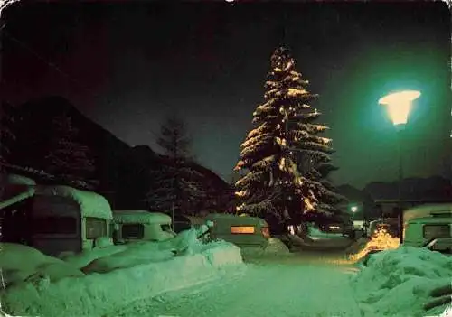 AK / Ansichtskarte  Ruhpolding Campingplatz Ortnerhof zur Weihnachtszeit