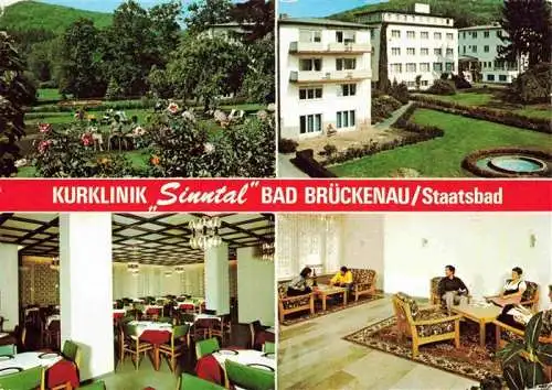 AK / Ansichtskarte  Bad_Brueckenau_Bayern Kurklinik Sinntal Gastraeume Park