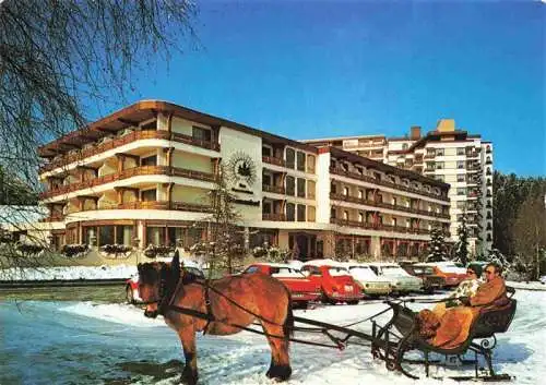 AK / Ansichtskarte  Luetzenhardt_Waldachtal_BW Hotel Sonnenhof Pferdeschlitten