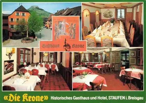 AK / Ansichtskarte  Staufen__Breisgau Gasthaus zur Krone Gastraeume