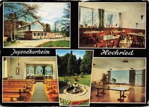 AK / Ansichtskarte 73982474 Murnau_Staffelsee Jugendkurheim Hochried Gaststube Hauskapelle Park Tischtennis