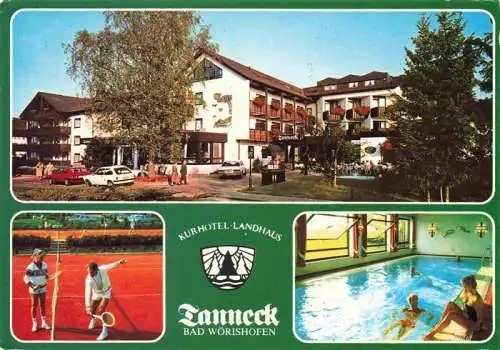 AK / Ansichtskarte  BAD_WoeRISHOFEN Kurhotel Landhaus Tanneck Tennisplatz Hallenbad