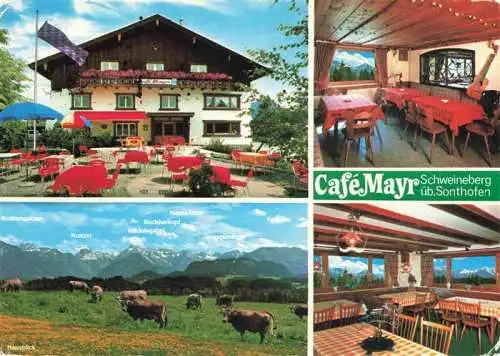 AK / Ansichtskarte 73982498 Schweineberg Cafe Mayr Gastraeume Hausblick