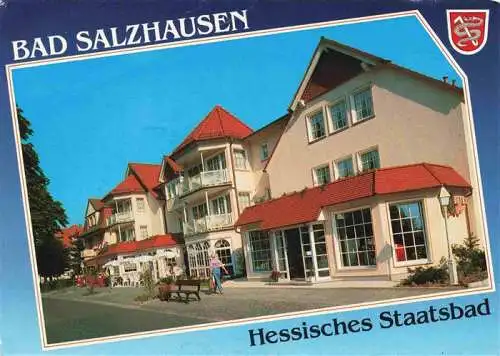 AK / Ansichtskarte  Bad_Salzhausen_Nidda Kurstrasse mit Hotel Jaeger