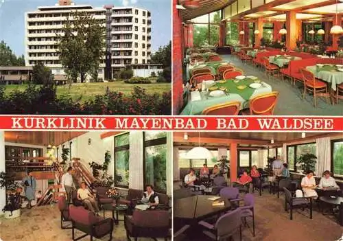 AK / Ansichtskarte 73982547 Bad_Waldsee Kurklinik Mayenbad Speiseraum Aufenthaltsraeume