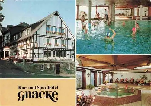 AK / Ansichtskarte 73982580 Schmallenberg Kur und Sporthotel Knacke Hallenbad Whirlpool