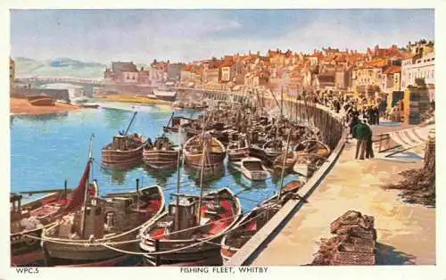 AK / Ansichtskarte  Whitby__Yorkshire_UK Fishing Fleet Kuenstlerkarte