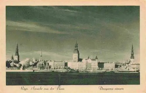 AK / Ansichtskarte  RIGA_Latvia Ansicht von der Duna