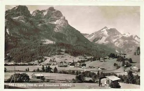 AK / Ansichtskarte  Gsteig_Saanen_BE Panorama Blick gegen Oldenhorn Berner Alpen