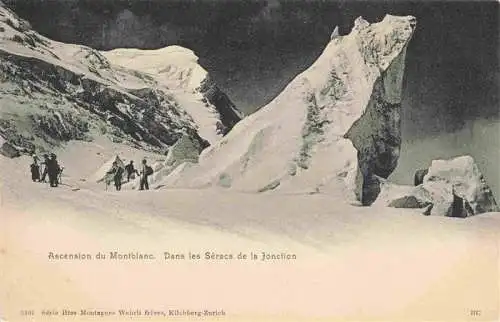 AK / Ansichtskarte  CHAMONIX_74_Haute-Savoie Ascension du Mont-Blanc dans les Séracs de la Jonction