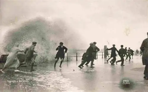 AK / Ansichtskarte 73982707 OSTENDE_Oostende_West-Vlaanderen_Belgie Tempête Sturm