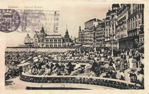 AK / Ansichtskarte  OSTENDE_Oostende_West-Vlaanderen_Belgie La Digue et Kursaal